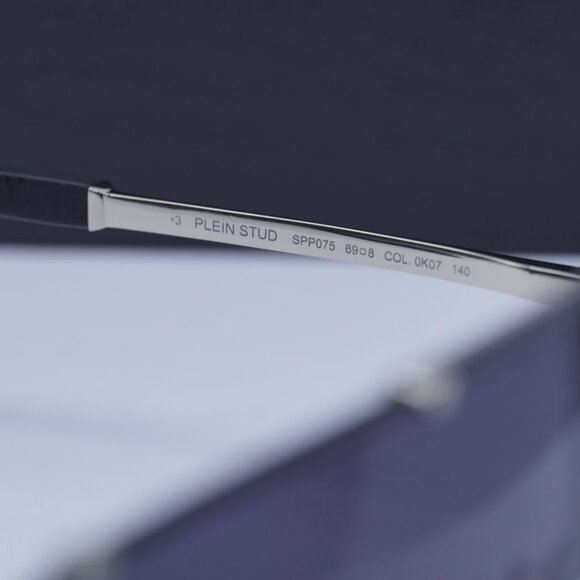 Final Price! Philipp Plein SPP075M 0K07 Silver/Grey Sunglasses - Picture 7 of 10